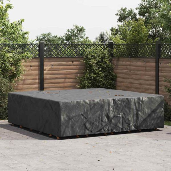 vidaXL Gartenmöbelabdeckung Schwarz 260 x 260 x 90 cm 600D, 4105830