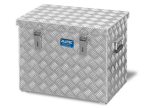 DENIOS Transportkiste aus Aluminium-Riffelblech, 70 Liter Volumen, 254869