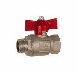 Riegler Kugelhahn mit Flügelgriff, Basisausführung, Innen-/Außengewinde, 103122