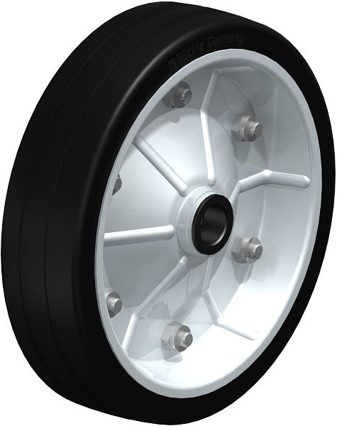 Blickle V 265/25-75G Rad aus Vollgummi, Schwarz, 41277