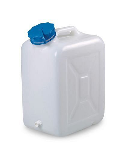 DENIOS Weithalskanister aus Polyethylen (PE), 30 Liter Volumen, mit Gewindestutzen, 250198
