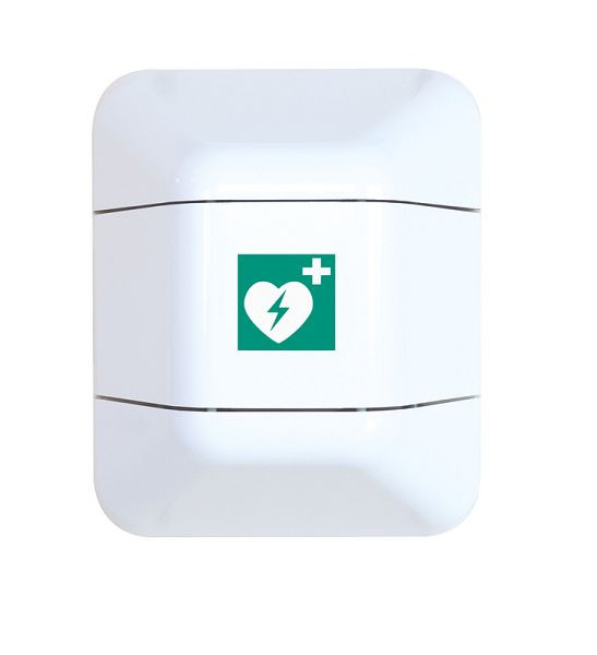 Eichner Designschrank für Feuerlöscher, Defi und Verbandskasten, Größe: 527 x 433 x 225 mm, weiß, 9127-01115