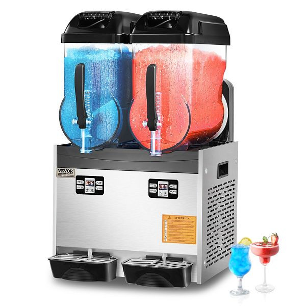 VEVOR Kommerzielle Slushy-Maschine, 12Lx2 Margarita Smoothie Frozen Drink Maker, SYXRJX212LSGEDMYZV2