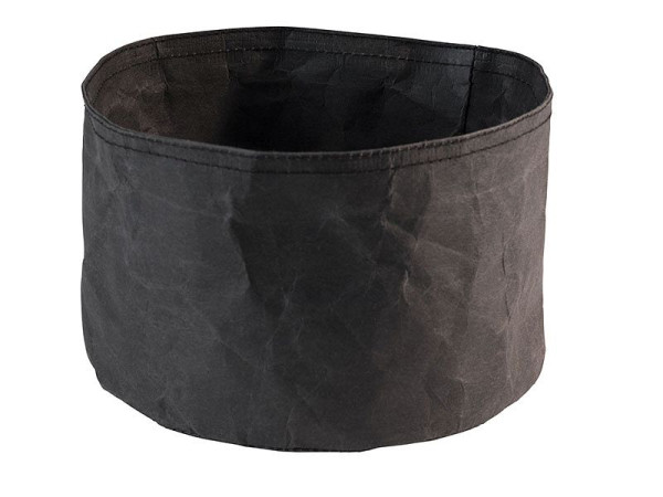 APS Brottasche -PAPERBAG-, Ø 20 cm, Höhe: 13 cm, Papier in Lederoptik, schwarz, 30451