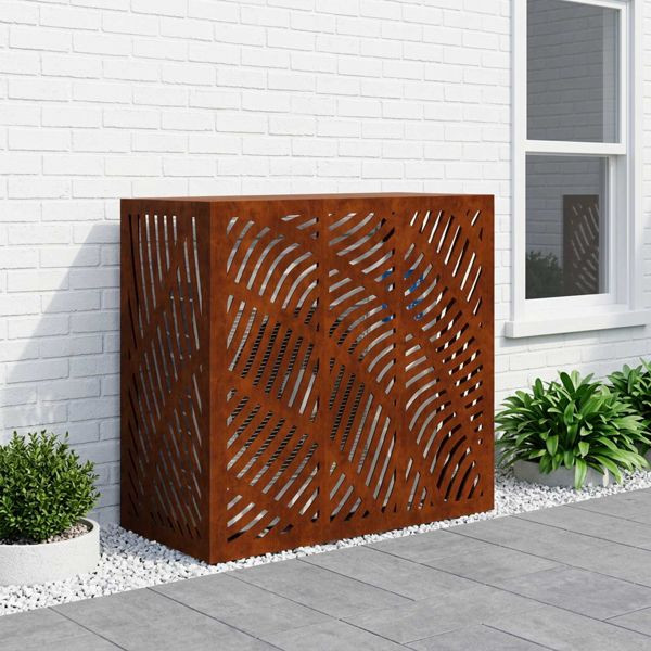 vidaXL Klimaanlagenabdeckung Rostoptik 110 x 50 x 105 cm, 8014121