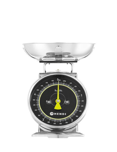 Hendi Küchenwaage mechanisch, 5 kg Edelstahl, 580042