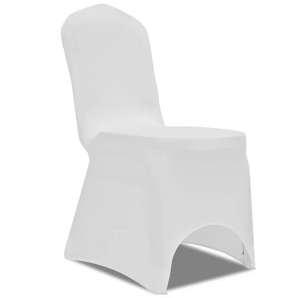 vidaXL Stretch-Stuhlhussen 100 Stück Weiß, 274765