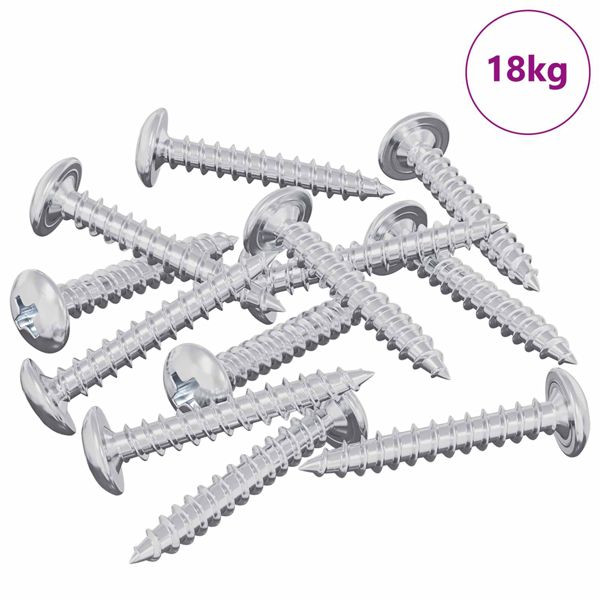 vidaXL Holzschrauben 9231-teilig Silber Stahl, 864528