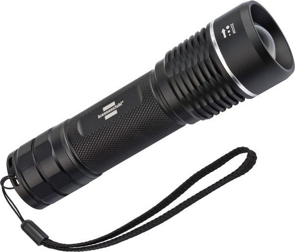 Brennenstuhl LuxPremium Akku-Fokus LED-Taschenlampe TL 1200 AF IP67 helle CREE-LED (stufenloser Fokus, 1250 lm, 220m Leuchtweite), 1178600800
