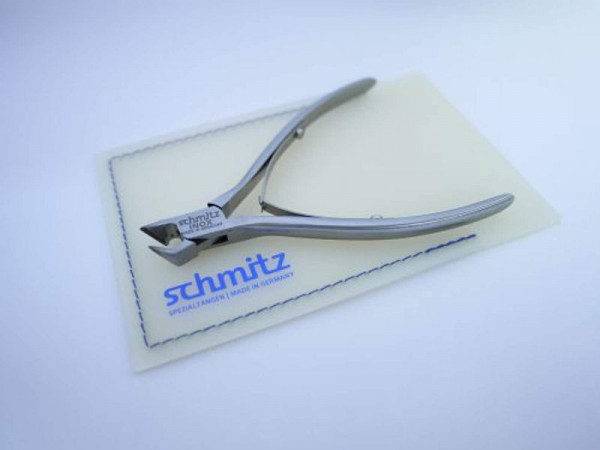 Schmitz Zangen Hartmetall Schrägschneider 110mm gerader Kopf mit Hartmetallschneiden und feiner Schneid-Wate, rostfrei, 3472FP00-RF
