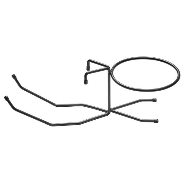 APS Tischhalterung für Sektkühler, Metall Schwarz, passend Sektkühlern, Ø Ring (innen) 18 cm, Antirutsch-Füßchen, 30328