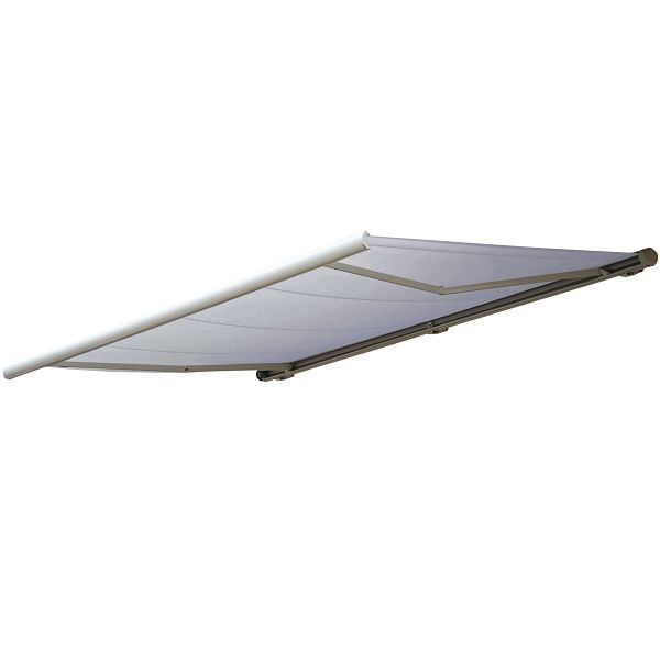 Mendler Elektrische Kassettenmarkise T123, Markise Vollkassette 4,5x3m, Acryl Creme, 34286+34295+34432