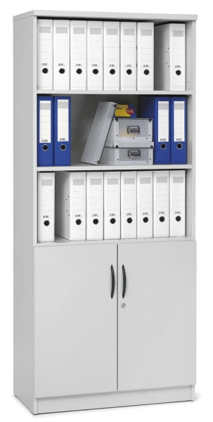 Deskin Kombischrank MULTI M, Dekor weiß, B 800 x H 1835 x T 420 mm, 258491