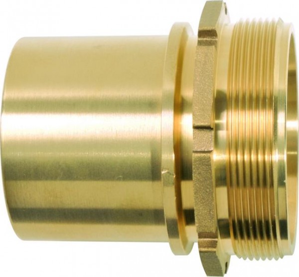 GEKA Schlauchstutzen "TW", AG G 3" MS glatt mit Bund, 17.1206