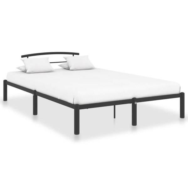 vidaXL Bettgestell Schwarz Metall 140x200 cm, 284659, 8719883989334