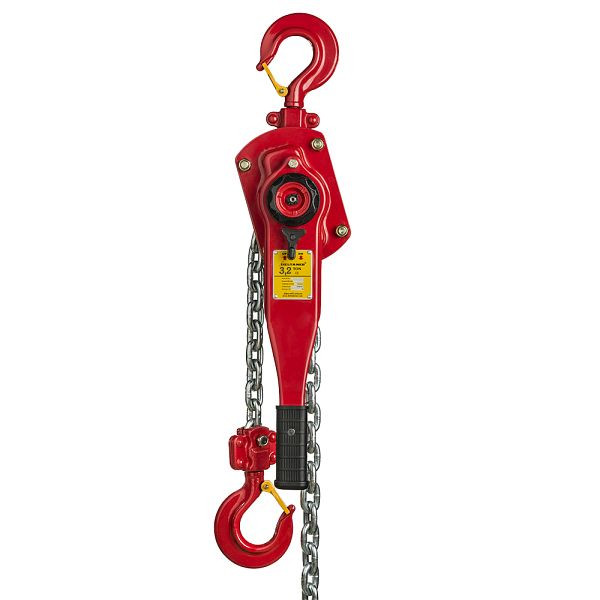 DELTA RED® Premium Hebelzug, mit Überlastschutz, 3,2t mit 1,5m Hubhöhe, DR.0.0523201.5.OP