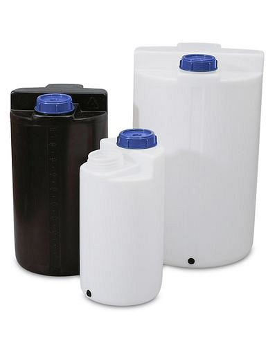 DENIOS Lager- und Dosierbehälter aus Polyethylen (PE), 200 Liter, natur-transparent, 136934