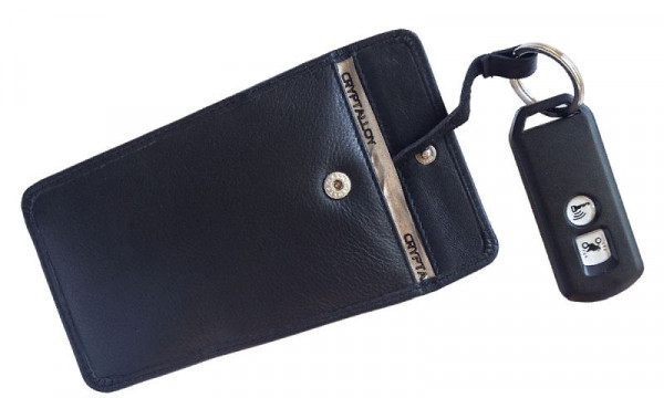 Eichner Schlüsseletui aus hochwertigem Leder, inkl. Abschirmfolie, 9707-00336