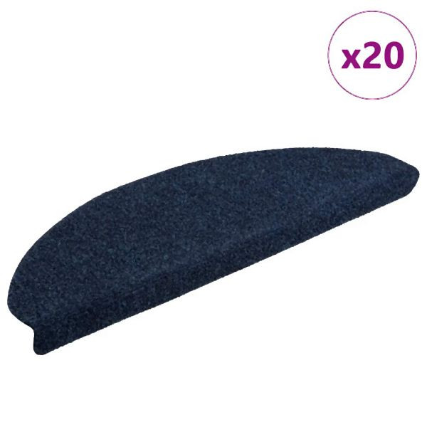 vidaXL Stufenmatten Selbstklebend 20 Stück Marineblau 65x21x4 cm, 3365653