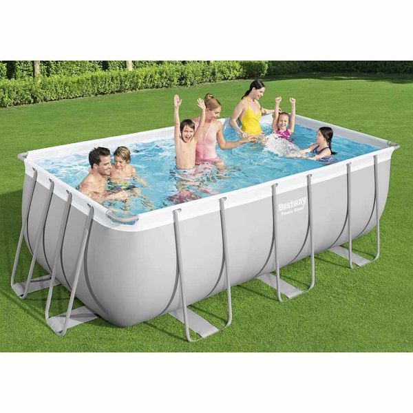 Bestway Power Steel Swimmingpool-Set Rechteckig 412x201x122 cm, 92823
