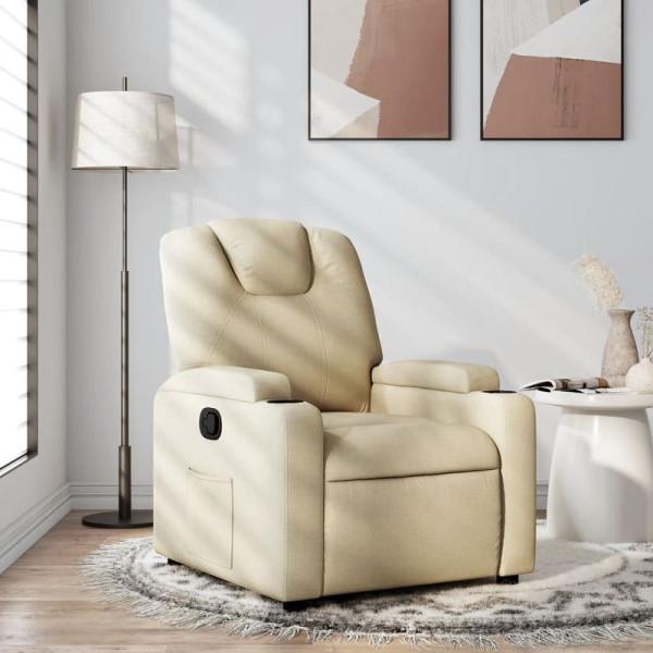 vidaXL Relaxsessel Creme Stoff, 3205511, 8721012179998