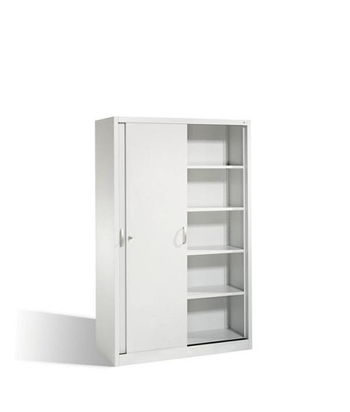 C+P Schiebetürenschrank Acurado, H1950xB1200xT500mm, Farbe: Lichtgrau, Bügelgriff, 5 OH, 2050-00 S10136
