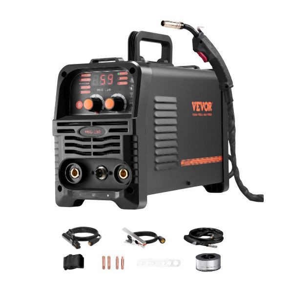 VEVOR MIG Schweißgerät 130A Welder 5,1KVA 3-in-1 Schweißmaschine MIG/MMA/LiftTIG, MIGYXHJ3H113QH258V2
