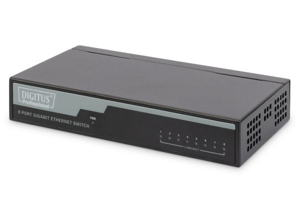 DIGITUS 8-Port Gigabit Switch, Unmanaged, Desktop, DN-80111