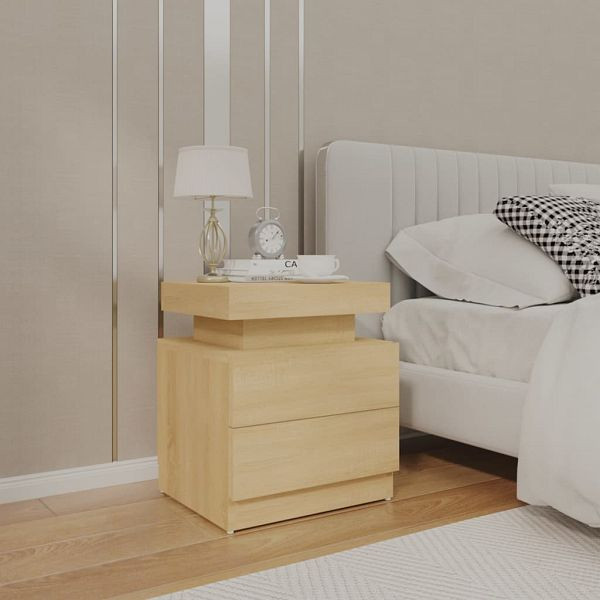 vidaXL Nachttisch Sonoma-Eiche 45x35x52 cm Holzwerkstoff, 326852