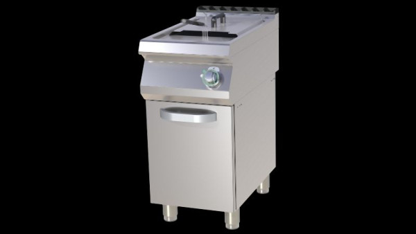RM Thermik Serie 700, Gas-Fritteuse mit Unterschrank, 800x730x900mm, 2 x 17 L Becken, FE-780/17G
