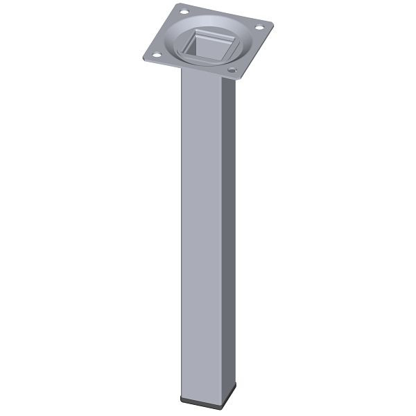 Element System STAHLROHRFUSS, LOSE, 25X25, M10, 250 mm, CHROM, VE: 4 STÜCK, 11101-00025