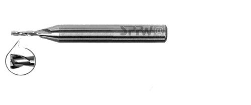 SPPW Microfräser HSS-E05 N25° 3xØ z:2 L: 83x26 Ø12,8, 5521401280