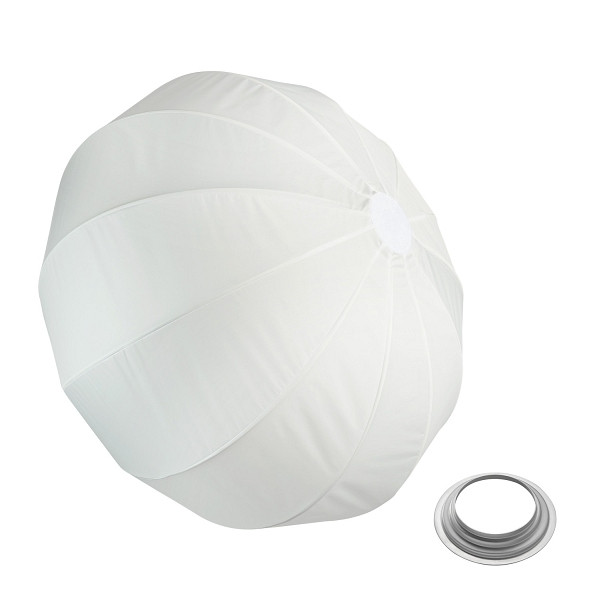 Walimex pro Essential Ballon Softbox 65cm + Softboxadapter für Hensel Expert, schnell öffnender 360° Lichtdiffusor, 1023496