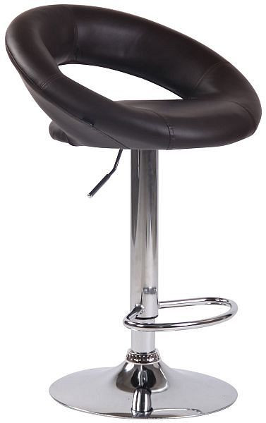 CLP Barhocker Olinda Kunstleder chrom, braun, 312895