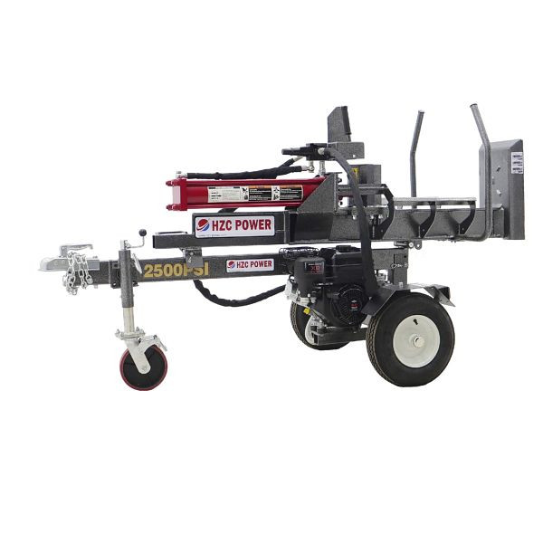 HZC Power 25 t stehend & liegend Holzspalter mit Benzinmotor & Haltearme 600mm Spaltlänge, unmontiert, HS25266U