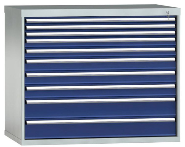 KLW Schubladenschrank 1000 x 1201 x 750 mm H x B x T, Einbaumaß: 900 mm, Einteilung: 64x36 Einheiten, VN / 75 kg, SKB1000-10NP-001