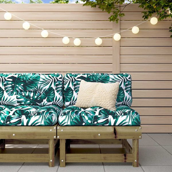 vidaXL Mittelsofa mit Kissen Kiefernholz Imprägniert, 825435