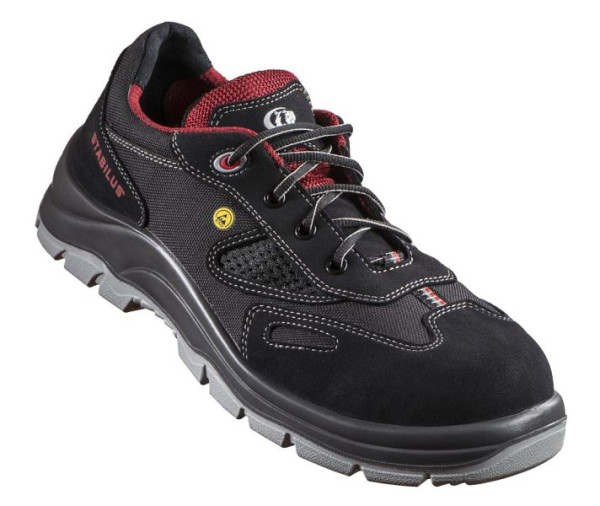 Stabilus ESD-Halbschuh 5111A S1P, Größe: 43, Farbe: rot - schwarz, Kunststoff, 5111A-43