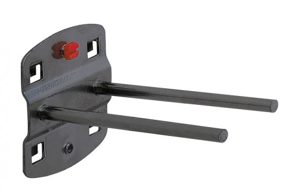 Kappes RasterPlan Doppelter Werkzeughalter mit geradem Dorn, Ø 6 mm, L 100 mm, anthrazitgrau, 4040.00.1908