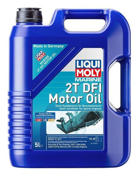 LIQUI MOLY Motoröl Marine 2T DFI Motor Oil, Kanister Kunststoff, VE: 5 Liter, 25063
