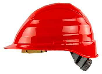 Lemp Elektrikerschutzhelm rot, EN 50365 mit Einhanddrehverschluß, 66201201
