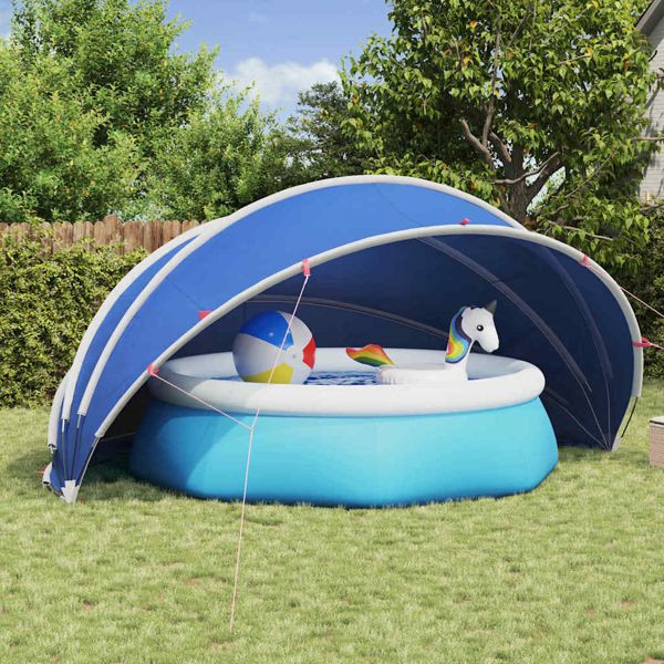 vidaXL Pool-Dome Blau 500 x 500 x 236 cm, 42001122