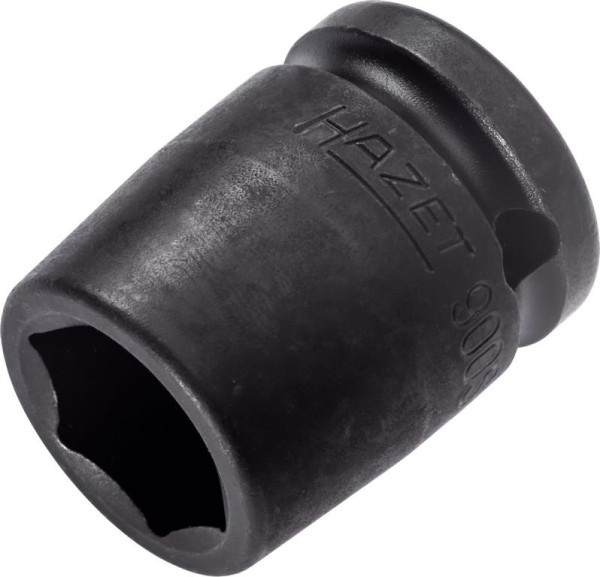 Hazet Schlag-, Maschinenschrauber Steckschlüsseleinsatz, Sechskant, Vierkant hohl 12,5 mm, Außen-Sechskant-Tractionsprofil, 18 mm, 900S-18