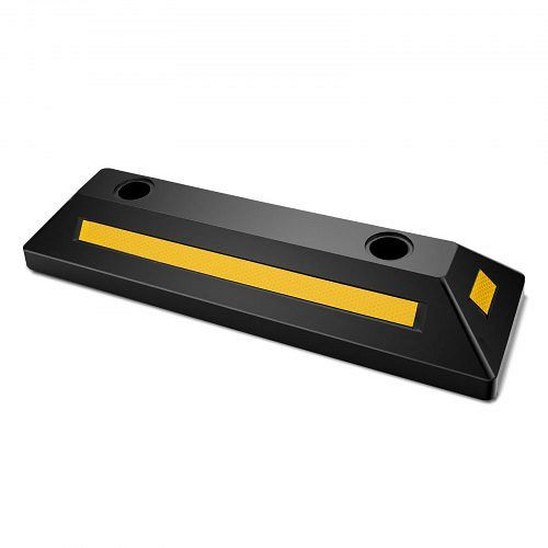 VEVOR Parkstopper 2 Stk. 548x158x94mm mit Reflektorstreifen, Gummi, für Autos/Lieferwagen/Lkw, Einparkhilfe, TCDK2156237I1TKG0001V0