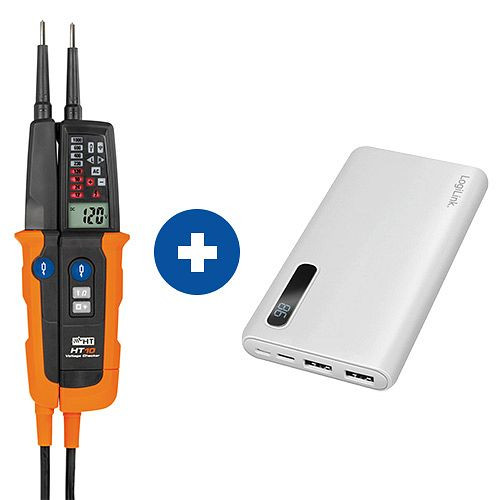 HT Instruments Aktionspaket HT10 Spannungsprüfer & Powerbank, 2009880