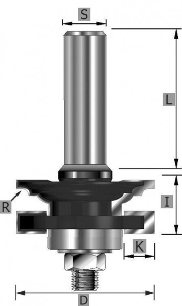 Edessö Profil- und Konterprofil Typ C, A: 41, R: 2,38, B: 23,8, C: 12, 128341012