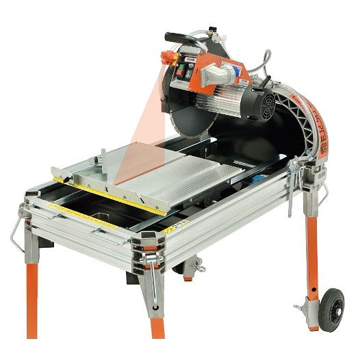 ELMAG Steintrennmaschine ELITE 80S-W (230 Volt) - SET, inkl. DiaProfi-UNI-Diamantscheibe Ø350mm inkl. Laserschnittanzeige und 2-Radsatz, 61140