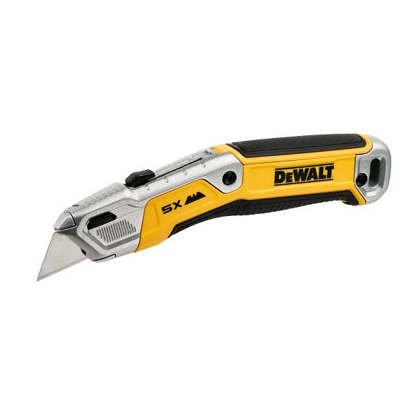 DeWalt 3.0 Universalmesser mit einziehbarer Trapezklinge und Klingenmagazin, DWHT10998-0