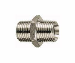 Riegler Doppelgewindenippel, Außengewinde konisch, nach ISO 7-1, 125709