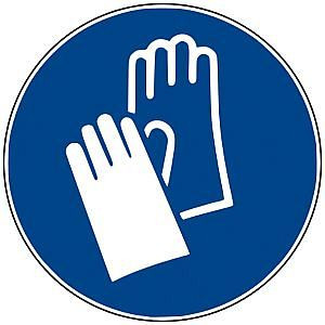 WERO Gebotszeichen: Handschutz benutzen, ISO 7010, Kunststoff, 20290144